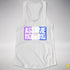 Assume Nothing Drag Pride Flag Racerback Tank - White